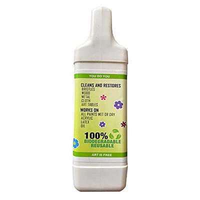 Green Piece® Paint Brush Cleaner and Restorer for Art Paint Brushes - 100%  Natural - Non-Toxic - Wet or Dry Paint - No Chemicals - Oil or Acrylic