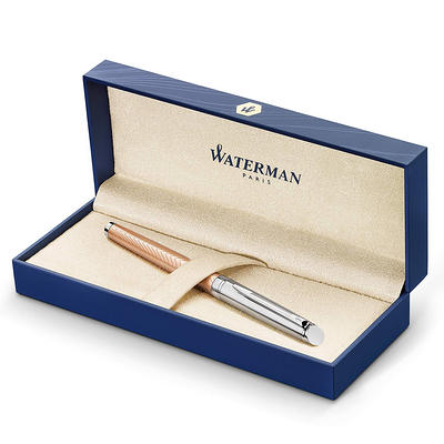 Parker Jotter Duo Gift Set with Ballpoint Pen & Fountain Pen, Stainless  Steel with Gold Trim, Blue Ink Refill & Cartridges, Gift Box