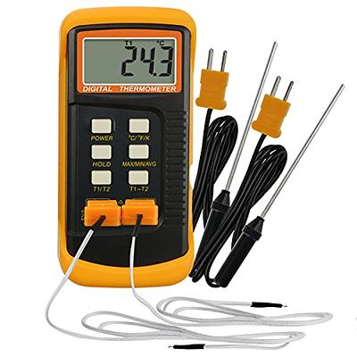 Wired Temperature Meter, Digital Thermometer with Sensor Wire ,Indoor  Outdoor