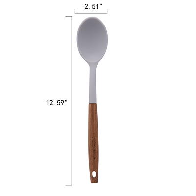 The Pioneer Woman Silicone Kitchen Utensils Set with Acacia Wood Handle - Gray - 1 Each