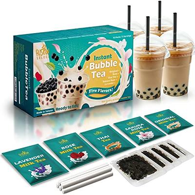 YUMBUCHA Boba Kit Set - DIY Boba Tea Making Kit with Strawberry Oolong &  Tapioca Pearls - Create 10 Delightful Drinks - Exquisite Loose Leaf Teabags