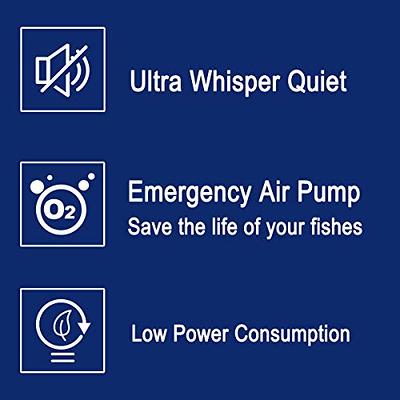 fulhengy Battery Aquarium Air Pump, Quiet DC-800 Backup Fish Tank Air  Bubbler, Portable Power Outage Aerator Emergency Oxygen Diffuser, Keeps Fish  Safe & Bait Minnow Shrimp Alive - Yahoo Shopping