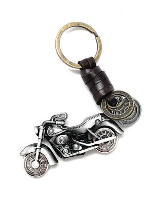 Chain Key Holder | Leather Bike Chain Keychain | Biker Gifts