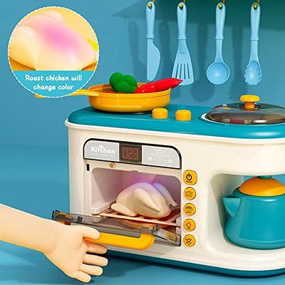 Eapura Play Kitchen Accessories, Kids Kitchen playset with Music and  Lights