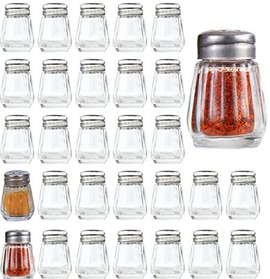 Cezoyx 30 Pack Mini Spice Shakers, 0.5 Oz Glass Salt and Pepper