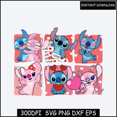 Pink Stitch Merry Christmas SVG, Disney Lilo Stitch Christmas SVG