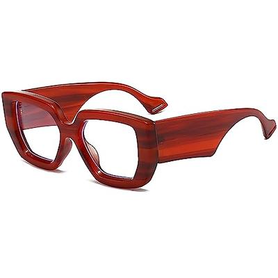  Hycredi Classic Square Eyewear Non-prescription Clear