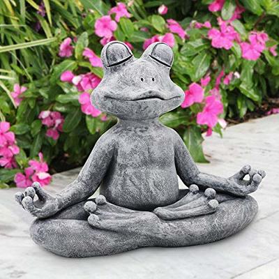 Goodeco 12.5 L×10 H Meditating Yoga Frog Statue - Gifts for