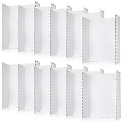 12 Pcs White Trifold Poster Board 24 x 36 Inch Cardboard