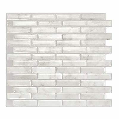 Smart Tiles Milano Fabrini 4pk Peel and Stick 3D Backsplash