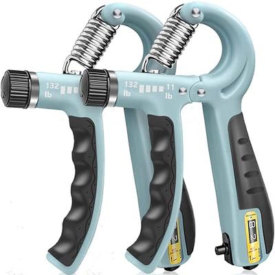 Hand Grip Strengthener 2 Pack,Grip Strength Trainer with Adjustable  Resistance 10-130 Lbs,Forearm Exerciser,Hand Grip Exerciser for Muscle  Building