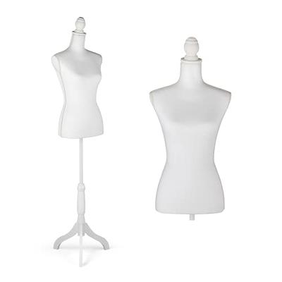 SHAREWIN Female Mannequin Torso Dress Form Mannequin Body 69 Inches Adjustable Mannequin Dress Model Full Body Plastic Detachable MANNEQU