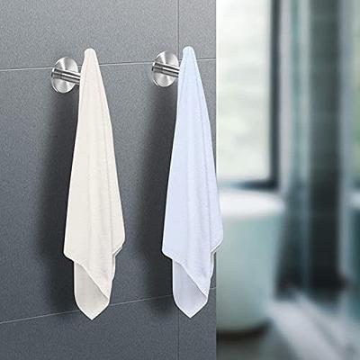 Adhesive Hooks, Silver Self Adhesive Bathroom Towel Hooks Heavy Duty  Waterproof Kitchen Shower Wall Sticky Hooks for Robe Loofah Coat Hat