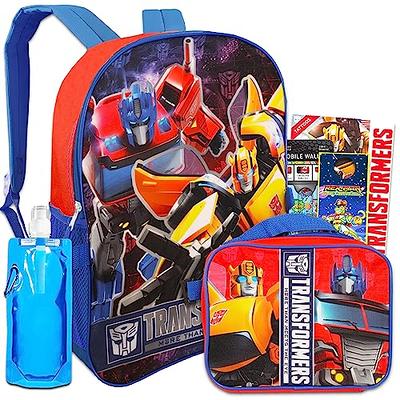 Screen Legends Transformers Backpack and Lunch Box Set for Boys