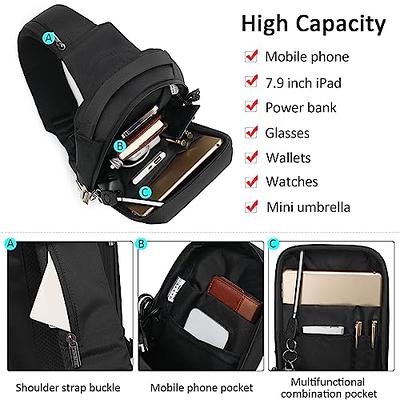 Multi-Function Chest Bag Men Shoulder Belt Crossbody Pouch High-Capacity  Travel Backpack Nylon Messenger Bags Boy Phone Pocuh