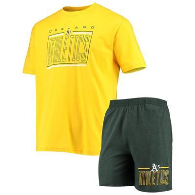 Men's Fanatics Branded Green/Gold Oakland Athletics Player Pack T-Shirt Combo Set
