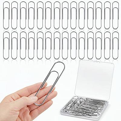 Kisston 48 Pcs Extra Large Paper Clips 4 Inches Jumbo Paper Clips 100 mm  Metal Mega Paperclips Big Sheet Holder for Student Office Worker Organizing  Storage Home Supplies (Silver) - Yahoo Shopping