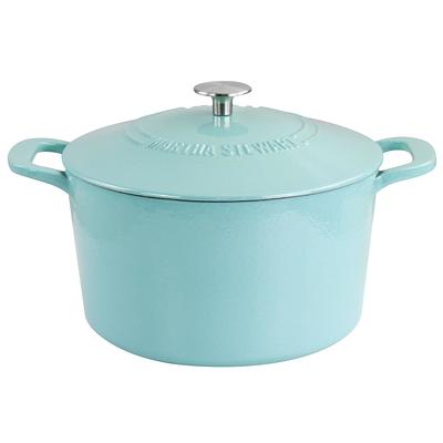 Crock Pot Artisan 5Qt Enamel Cast Iron Dutch Oven Gradient Teal