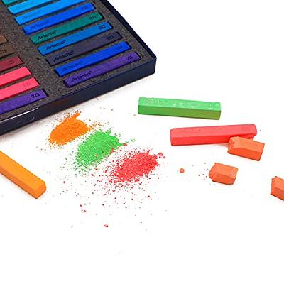 KALOUR Soft Pastel for Artists, Set of 24 Colors Chalk Sticks,Pastel Art Supplies for Drawing Blending Shading,Colored Pastel Gift for Adults Kids