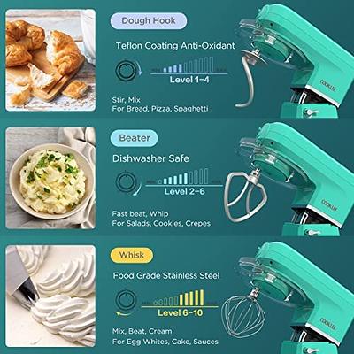 1 Stand Mixer, 5 Quart Tilt-head Multifunctional Electric Mixer With,meat  Grinder, Hook, Whisk, Beater 4 Anti-slip Suction Feet,attachments Include 5  Qt Bowl,2*dough Hook,2*beater,1* Spatula,for Dough,baking,cakes,cookie,black  - Temu