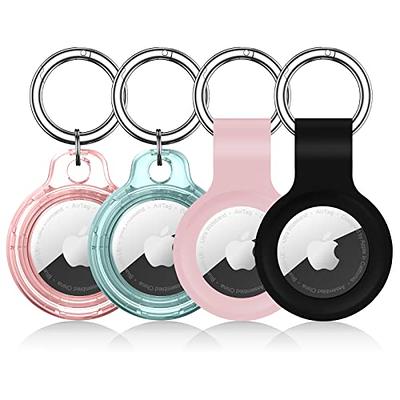 oakxco for Airtag Keychain Silicone, Airtag Holder with Key Ring, Air Tag  Cover Cute Accessories for Kids, Luggage, Car Dog Collar, Car, Compatible