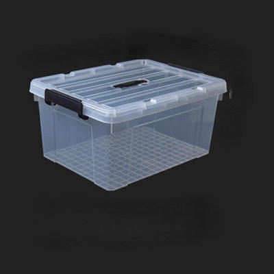 BTSKY Portable Small Storage Box with Flap Lid Clear Plastic Dividing  Storage Container with Removable Inserts Multipurpose Plastic Sewing Box  Craft