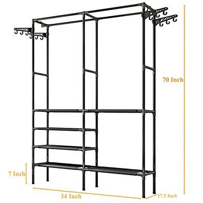 Soywey 6-Wire Shelving Metal Storage Rack Shelves, Standing