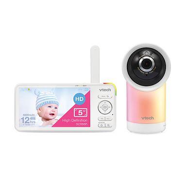  HelloBaby 720P 5.5'' HD Video Baby Monitor No WiFi, Remote Pan  Tilt Zoom Baby Monitor with Camera and Audio Wide View Range, 1080P Camera,  Night Light, Hack Proof, 4000mAh Battery, Time&Clock 