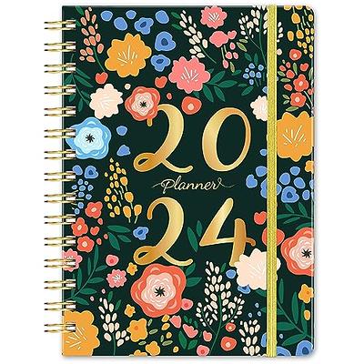 2024 Planner - Jan. 2024 - Dec.2024, Planner 2024 with Tabs, 6.4 x 8.5, 2024  Planner Weekly & Monthly, Hardcover with Back Pocket + Thick Paper +  Twin-Wire Binding, Daily Organizer - Dark Green - Yahoo Shopping