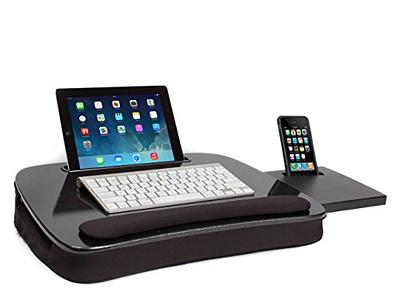 Lap Desk for Laptop, Lightweight Lap Desk with Pillow Cushion, Fits up to  15.6 inch Laptop, Portable Lap Desk with Handle, Anti-Slip Support Ledge