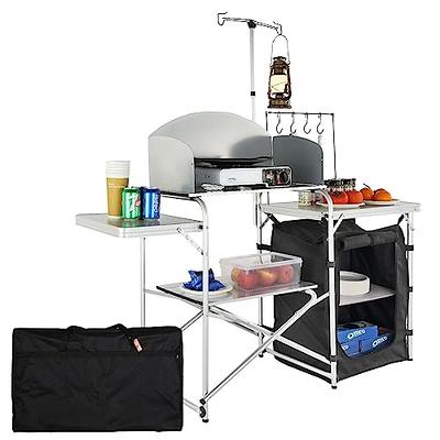 Folding Camping Kitchen Table Storage