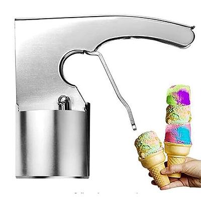 Ice Cream Scoop,Old Time Cylindrical Design with Spring-Easy-to-Release Ice  Cream Scoop, Stainless Steel Big Volume Scoop, Trigger Scoop for  Old-Fashion Style Nostalgic Ice Creams (B) - Yahoo Shopping