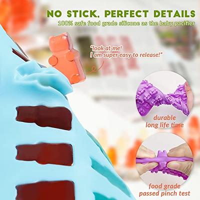 Gummy Molds Bear Candy Silicone - Mini Size Chocolate Gummy Molds with 2  Droppers Nonstick Food Grade Silicone Pack of 4