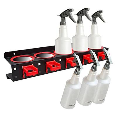 Spray Bottle Holder Wall Mount, Can Holder, Auto Cleaning Detailing Tools,  Storage Rack Organizer Aerosol With 5 Holes And 6 Plastic Hanging Hooks -  Yahoo Shopping