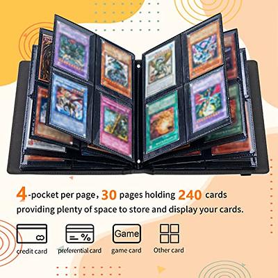 Card Binder 4 Pokets,Trading Card Holder Book for TCG Game Cards