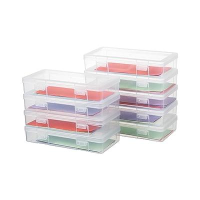 Snowkingdom Large 15 Grid Clear Organizer Box Adjustable Dividers - Plastic  Compartment Storage Container for Washi Tapes, Craft, Beads, Jewelry, Small  Parts