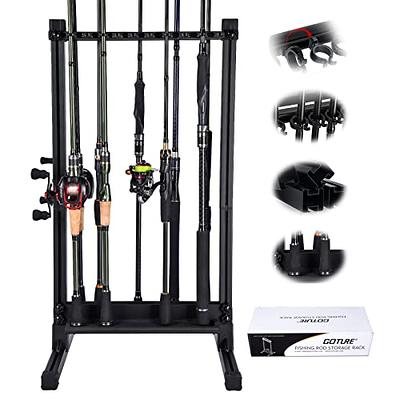 Goture Fishing Rod Holder 6-Rod Rack Vertical Horizontal Fishing Pole Holder