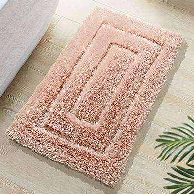  RORA Gray Bathroom Rugs Non Slip Small Bath Mat for