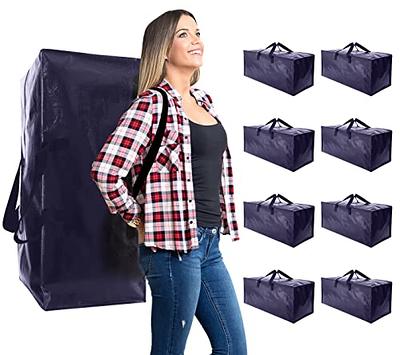 SpaceAid Heavy Duty Moving Bags, Extra Large Storage Totes W/Backpack, 8 Pack