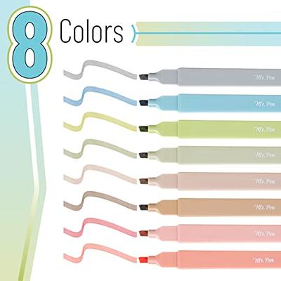 Mr. Pen- Pastel Highlighters, 8 Pack, Chisel Tip, Assorted Colors, Highlighters, No Smear Highlighter
