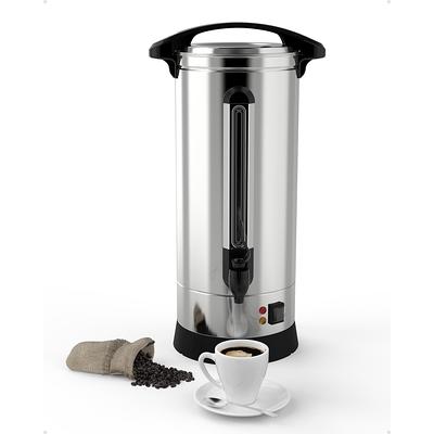 VEVOR Commercial Coffee Urn 110 Cup Stainless Steel Coffee Dispenser Fast Brew