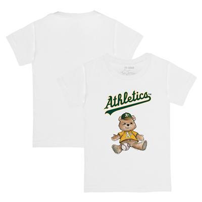 Lids Oakland Athletics Tiny Turnip Women's Teddy Boy 3/4-Sleeve Raglan  T-Shirt - White/Black