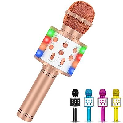 Ankuka Karaoke Microphone for Kids, Bluetooth Karaoke Microphone with LED  Lights,Portable 4 in 1 Wireless Microphone Toys Christmas Birthday Gift  Home Party Kids Toys for Girls Boys (Light Purple) - Yahoo Shopping