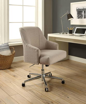 Serta Leighton Modern Memory Foam & Twill Fabric Home Office Chair