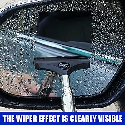 Car Rearview Mirror Wiper Telescopic Auto Mirror Squeegee Cleaner