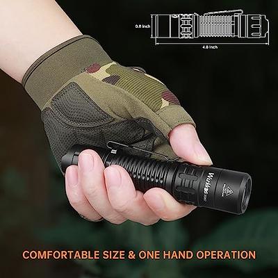 WUBEN L50 Rechargeable Flashlight, 1200 High Lumens Tactical Super Bright  LED Flashlight, 5 Modes & IP68 Waterproof Pocket EDC Flash Light for