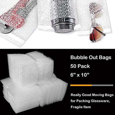 EPHECH 50PCS 6 x 10 Bubble Out Bag Pouches, Self-Seal Clear Bubble  Cushioning Wrap Bag, Double Wall Shockproof Bubble Pouches Bag Protective  Storage Bag for Moving, Shipping, Packing and Storage - Yahoo