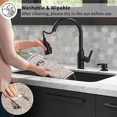 Coffee Station Accessory Rubber Spill Mat for Countertops Grey