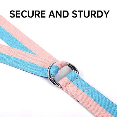 2 Packs Yoga Straps for Stretching, 8 Colors 6 Feet Extra Thick