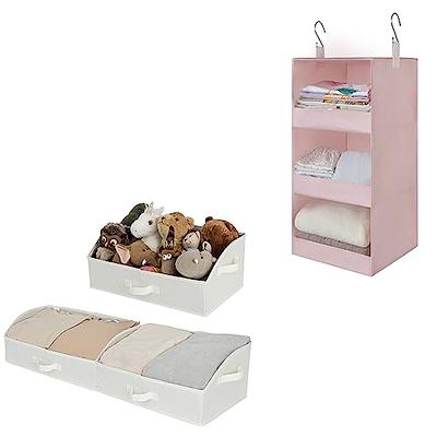 GRANNY SAYS Closet Storage Bins, Fabric Boxes with Lids, Shelf Baskets for  Closet Organization, Stackable Storage Containers Storage Baskets for